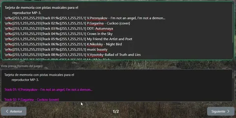 ZoneTraductor: la vista previa de una cadena antes de guardarla