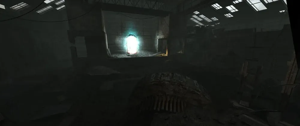 Interior del Sarcófago de la central nuclear dentro del juego.