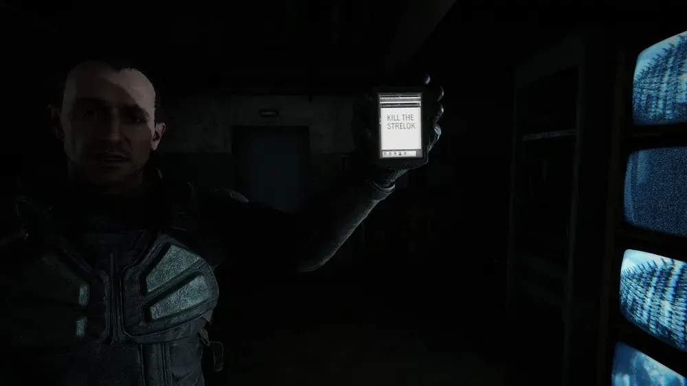 Strelok en una escena de S.T.A.L.K.E.R. 2: Heart of Chornobyl.