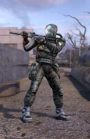 Stalker con traje SEVA en Shadow of Chornobyl