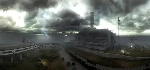 La Central Nuclear y el Sarcófago (imagen)